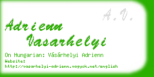 adrienn vasarhelyi business card