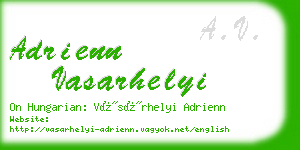 adrienn vasarhelyi business card